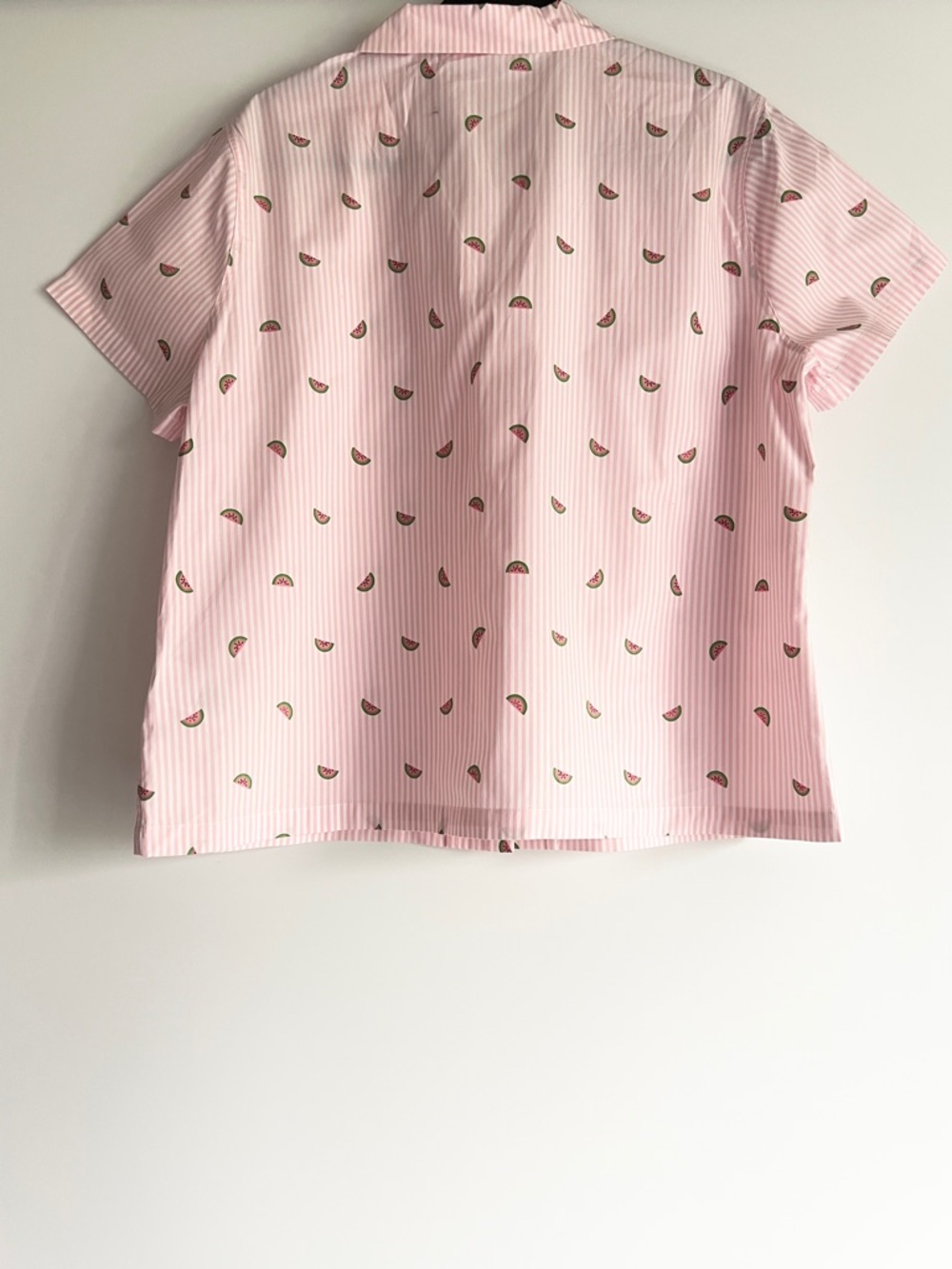 Brooks Brothers Women’s Pink White Striped Watermelon Print Pajama Set XL NWOT - Picture 4 of 9